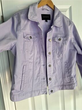 Banana Republic Soft Lavender Denim Jacket - Women's